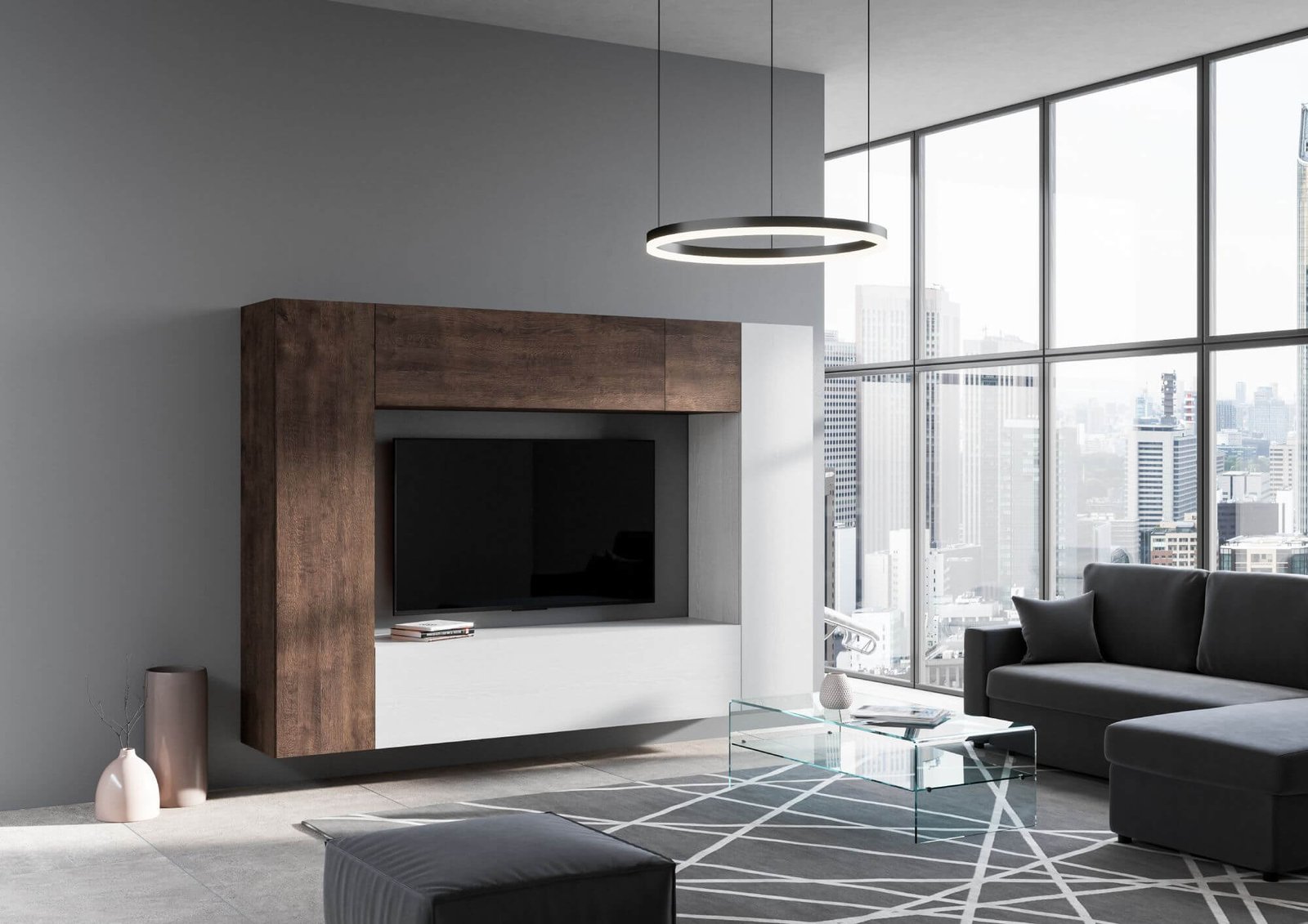 Parete Attrezzata A06 L.254 H.173,6 P.39,2 – ISOKA