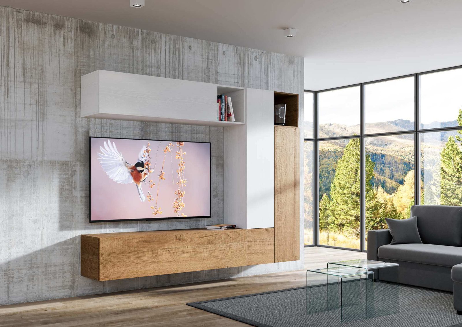 Parete Attrezzata A08 L.254 H194 P.39,2 – ISOKA