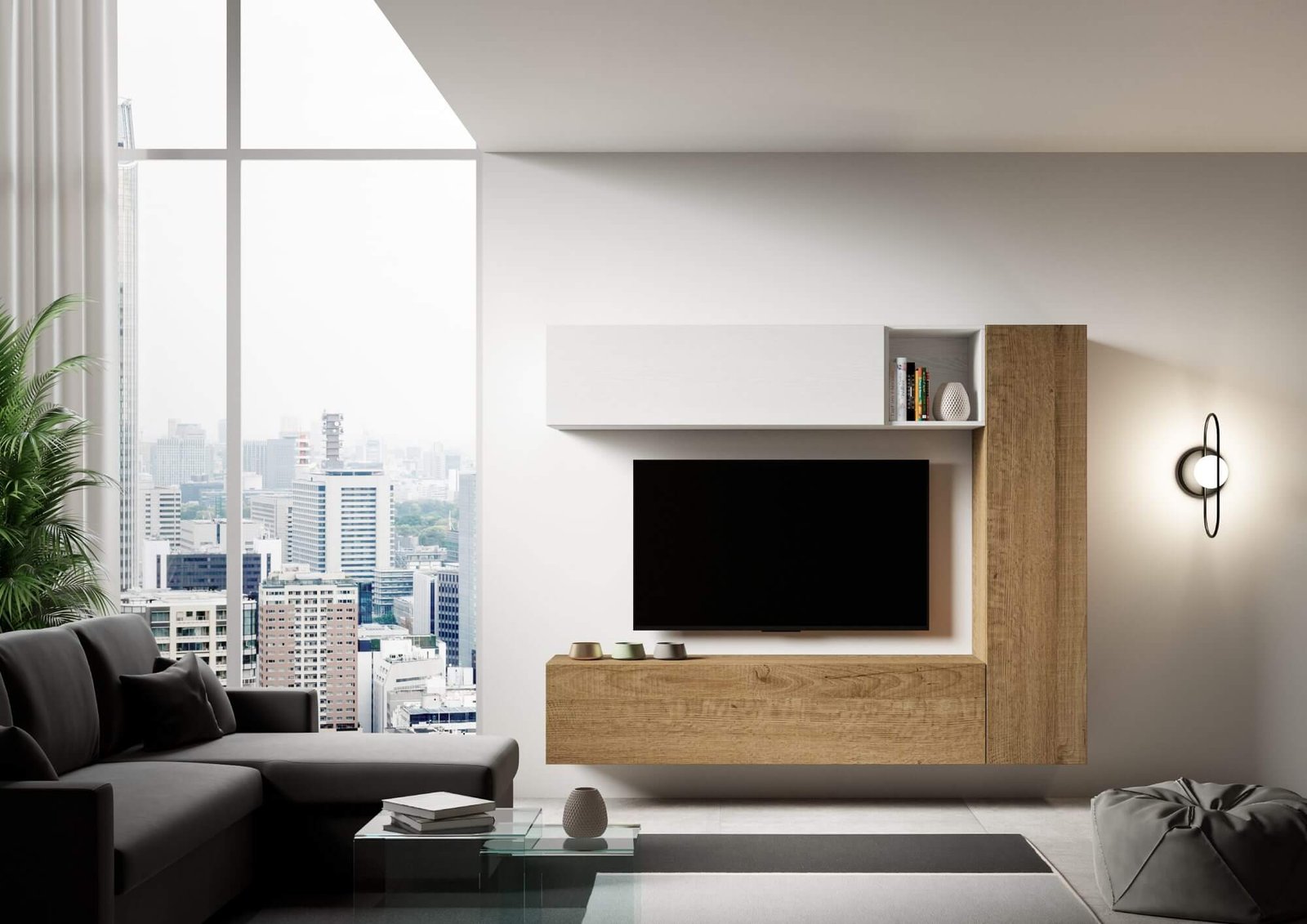 Parete Attrezzata A14 L.214 H.173,6 P.39,2 – ISOKA