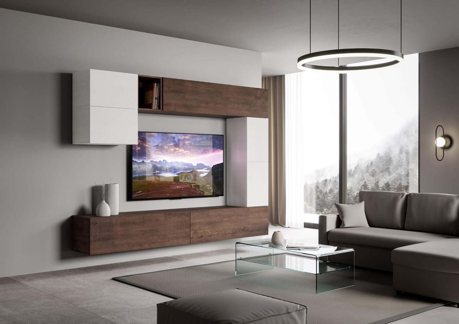 Parete Attrezzata A15 L.268 H.200 P.39,2 – ISOKA