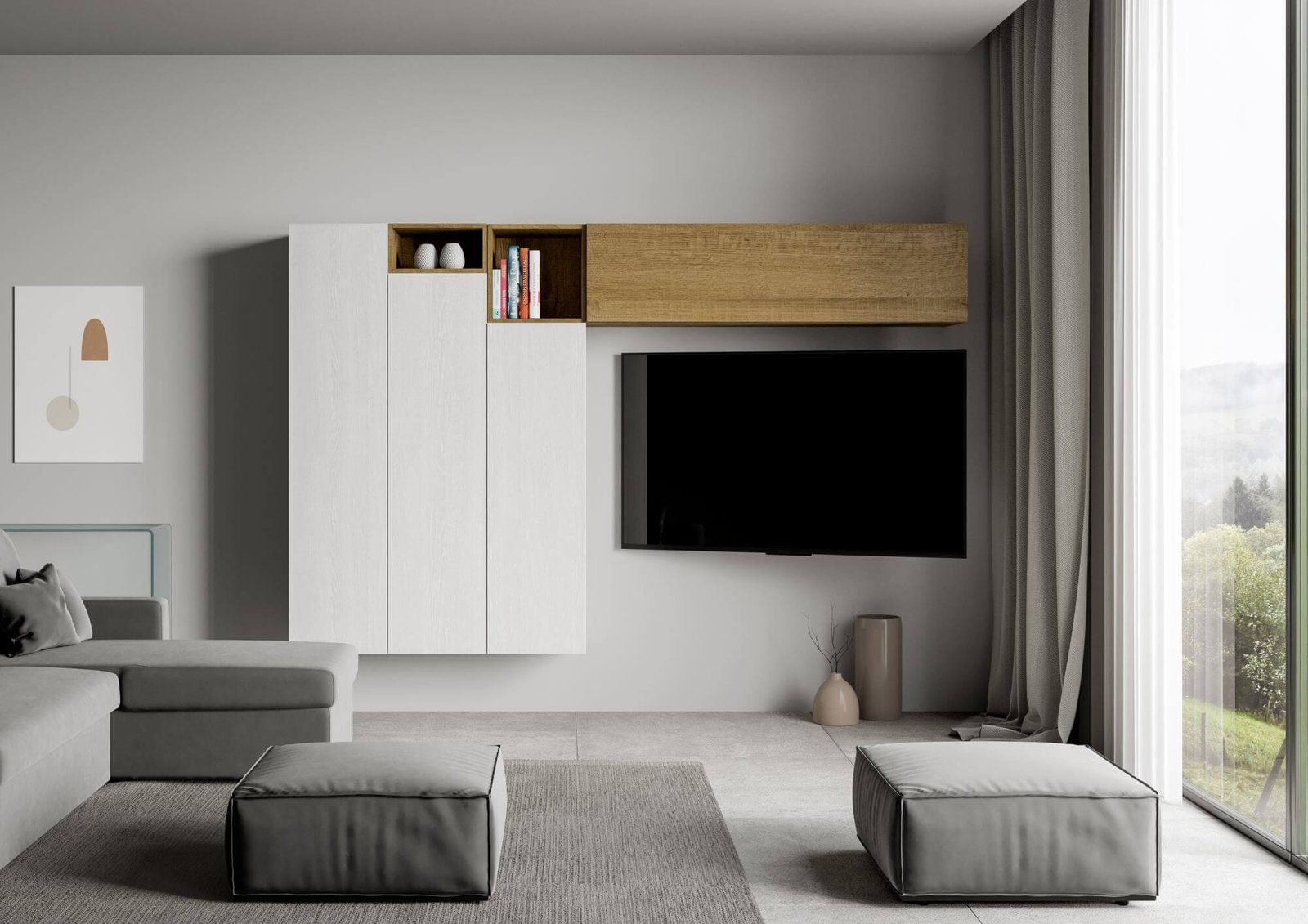 Parete Attrezzata A22 L.274 H.173,6 P.39,2 – ISOKA