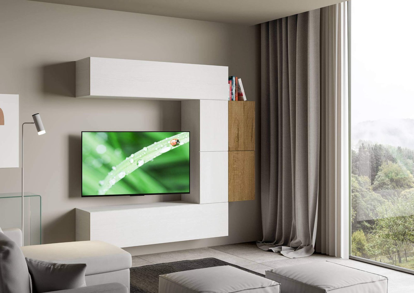 Parete Attrezzata A23 L.214 H.200 P.39,2 – ISOKA