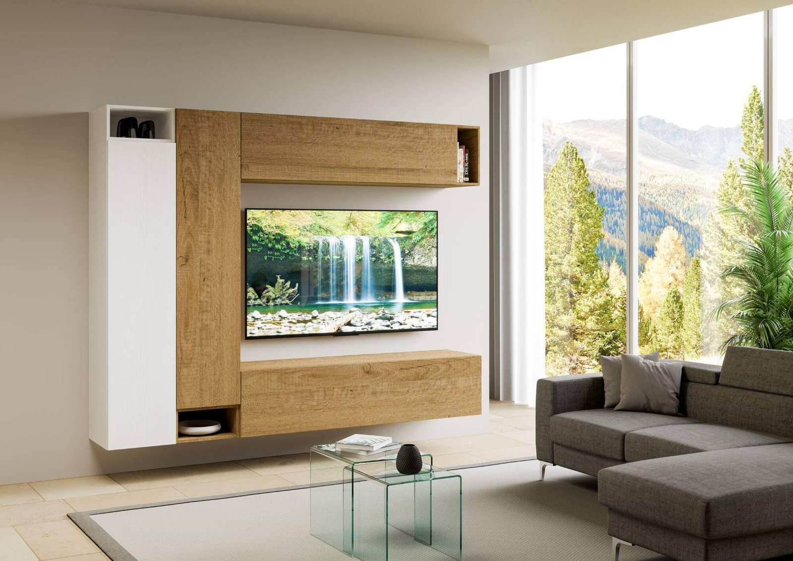 Parete Attrezzata A27 L.254 H.194 P.39,2 – ISOKA