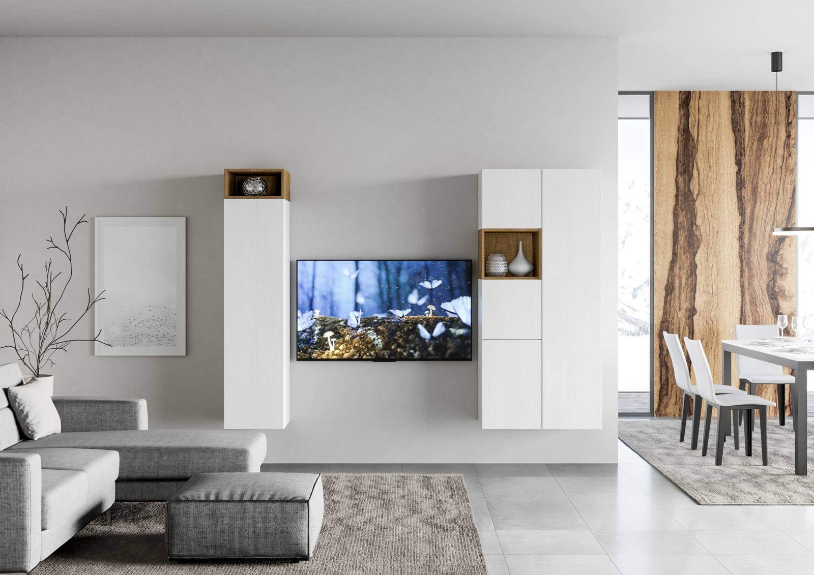 Parete Attrezzata A28 H.173,6 P.39,2 – ISOKA