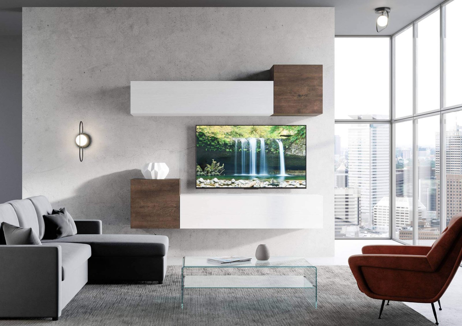 Parete Attrezzata A37 L.234 P.39,2 – ISOKA