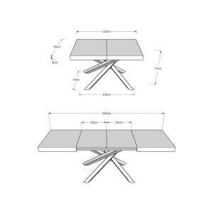 schema_volantis_120x90_224 Tavolo da pranzo Allungabile – VOLANTIS EVOLUTION