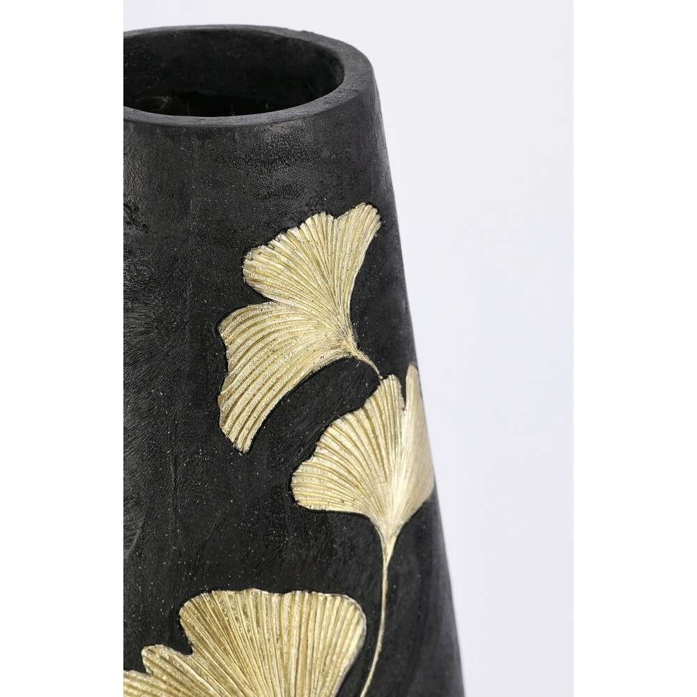Porta Vaso Biloba Marrone Ginkgo Oro H95,5 – MEI-LI
