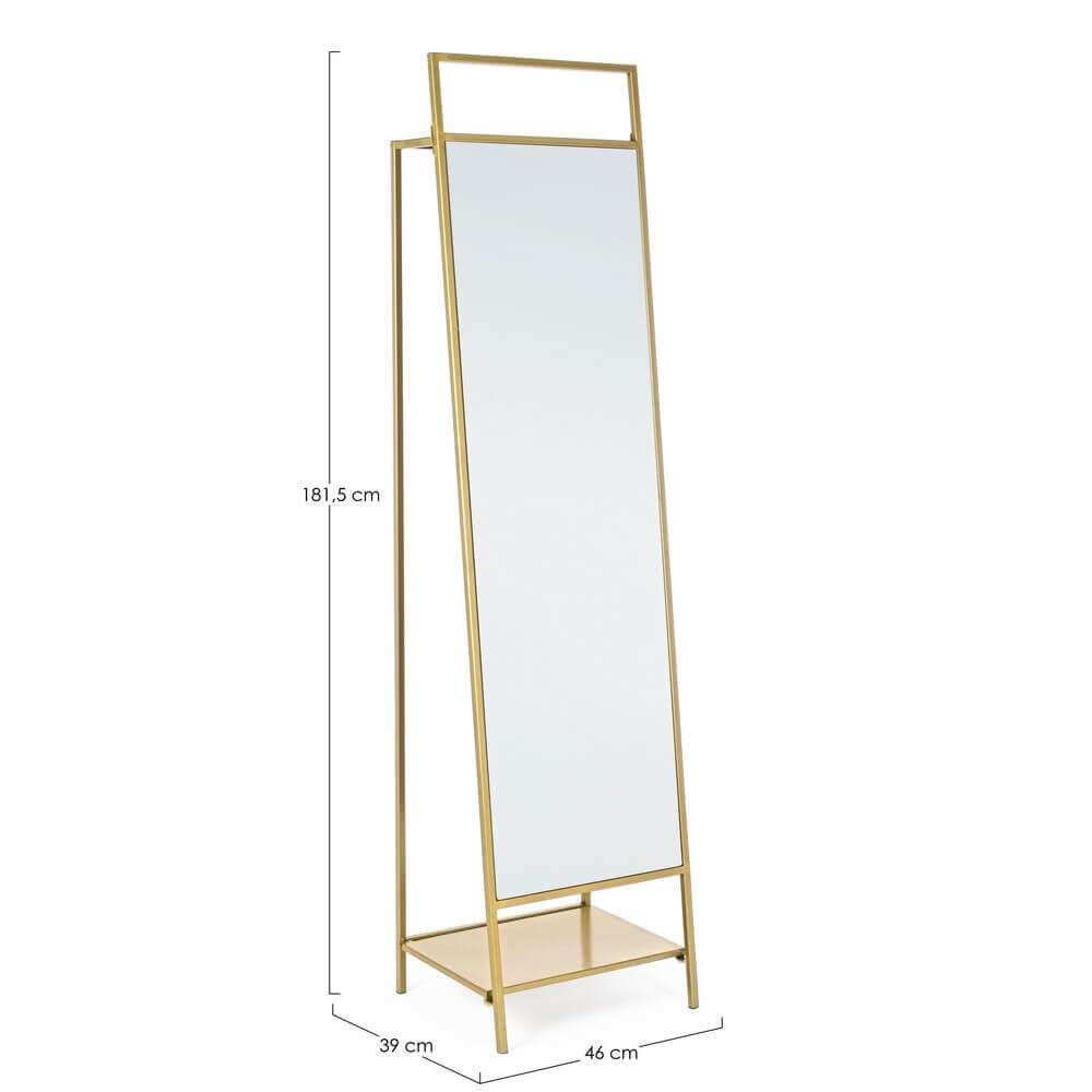 Specchio St. con Porta Abiti EkbAlto Oro – HILL