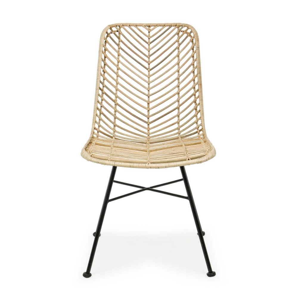 Sedia intrecciatta in rattan (2 Pezzi) – LORE