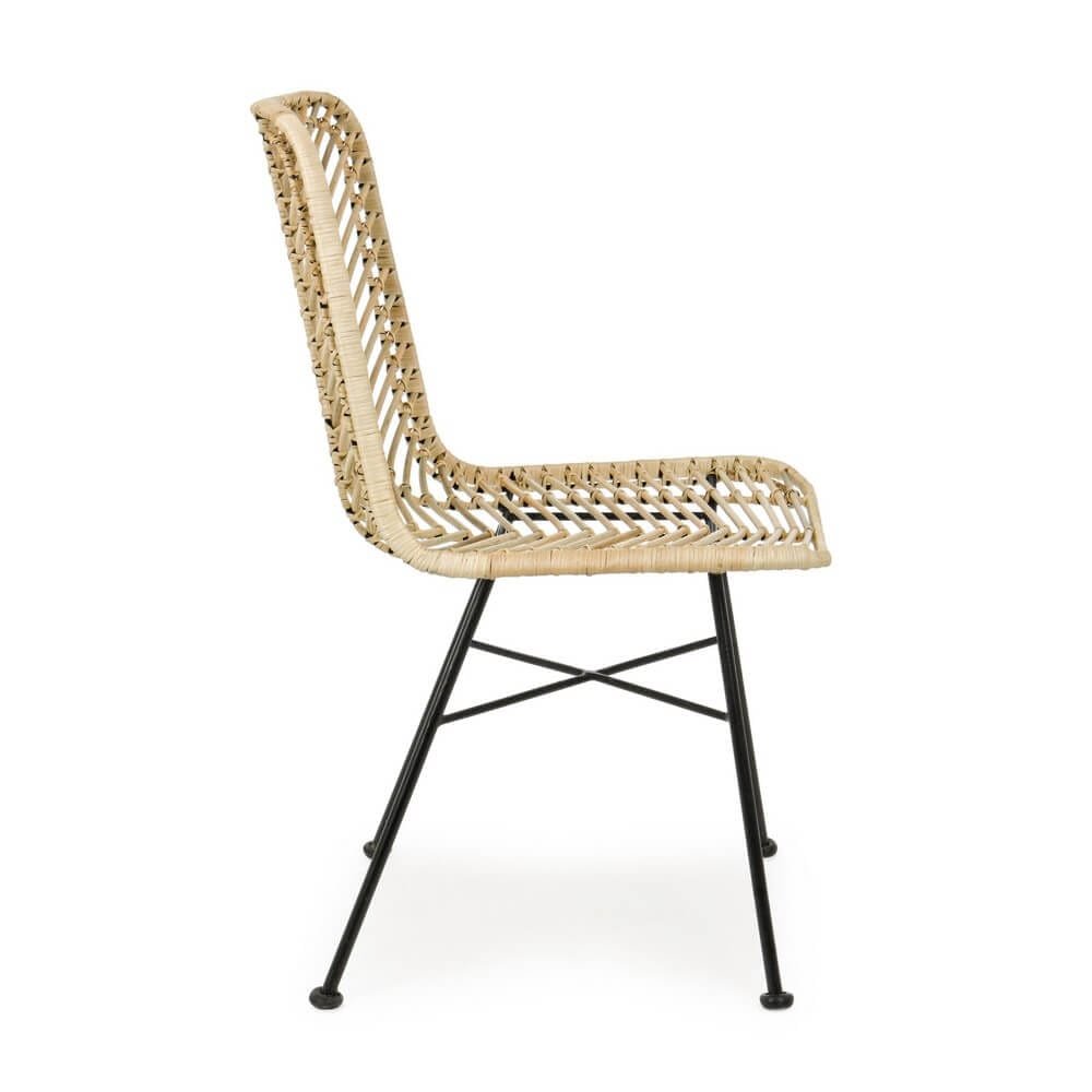Sedia intrecciatta in rattan (2 Pezzi) – LORE