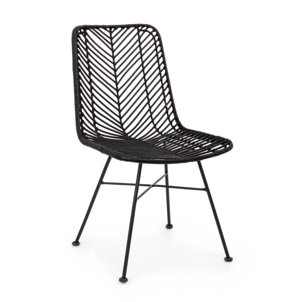 Sedia intrecciatta in rattan (2 Pezzi) – LORE