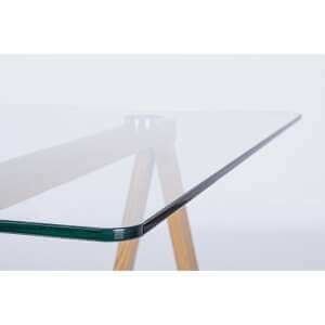Scrivania con piano in vetro 140X70 – SERAPH