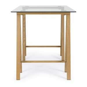 Scrivania con piano in vetro 140X70 – SERAPH