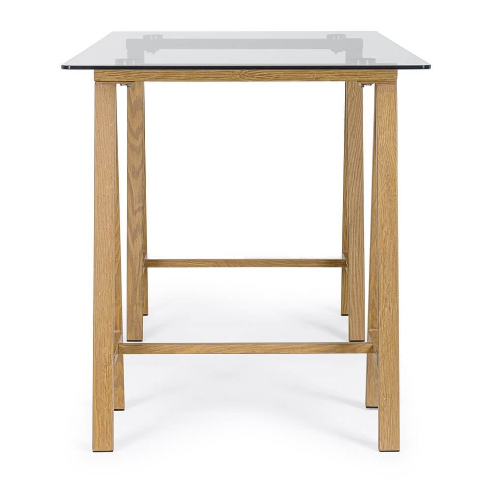 Scrivania con piano in vetro 140X70 – SERAPH