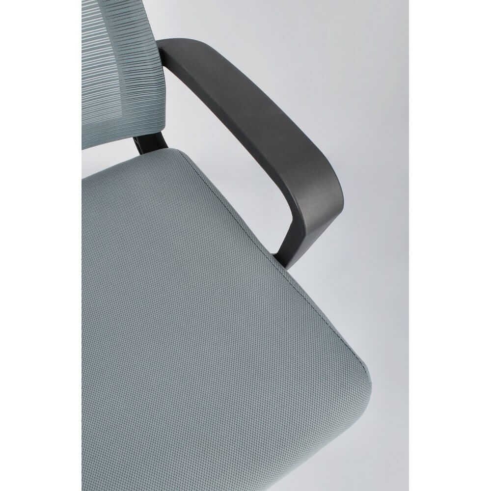 Poltrona ufficio con braccioli grigio scuro – EMPIRE