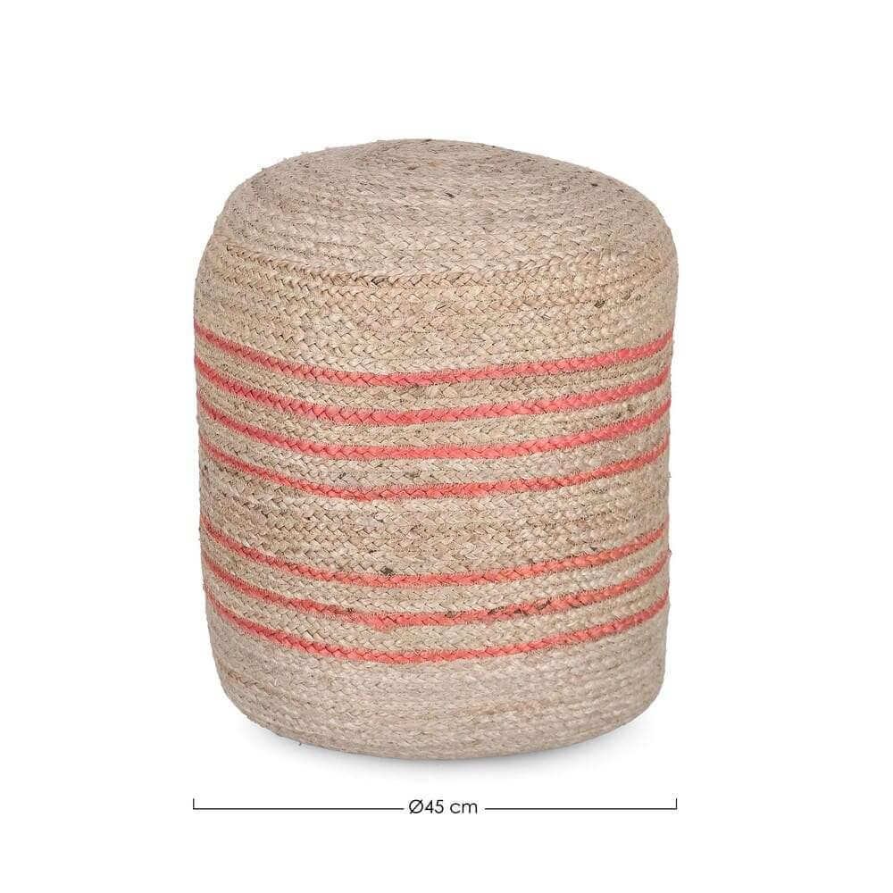 Pouf in iuta imbottito d45 – RAHUL