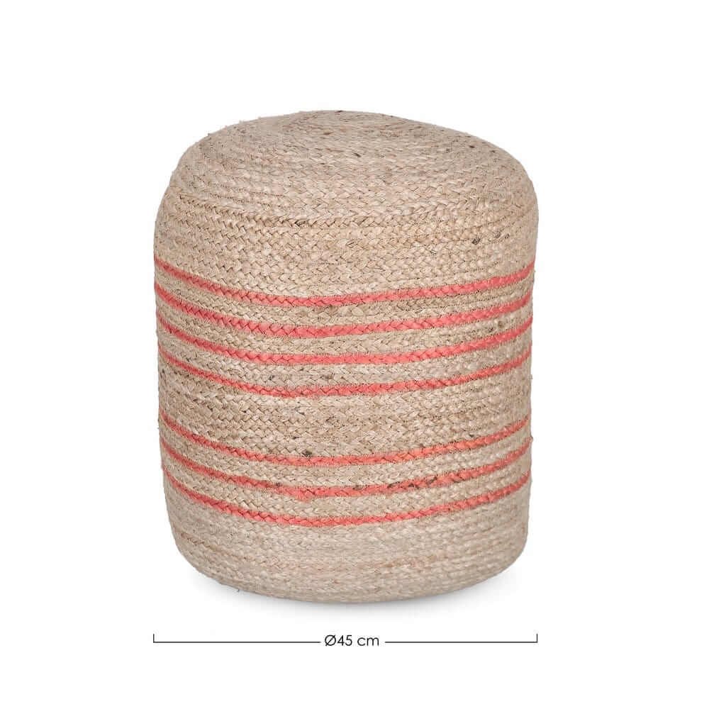 Pouf in iuta imbottito d45 – RAHUL