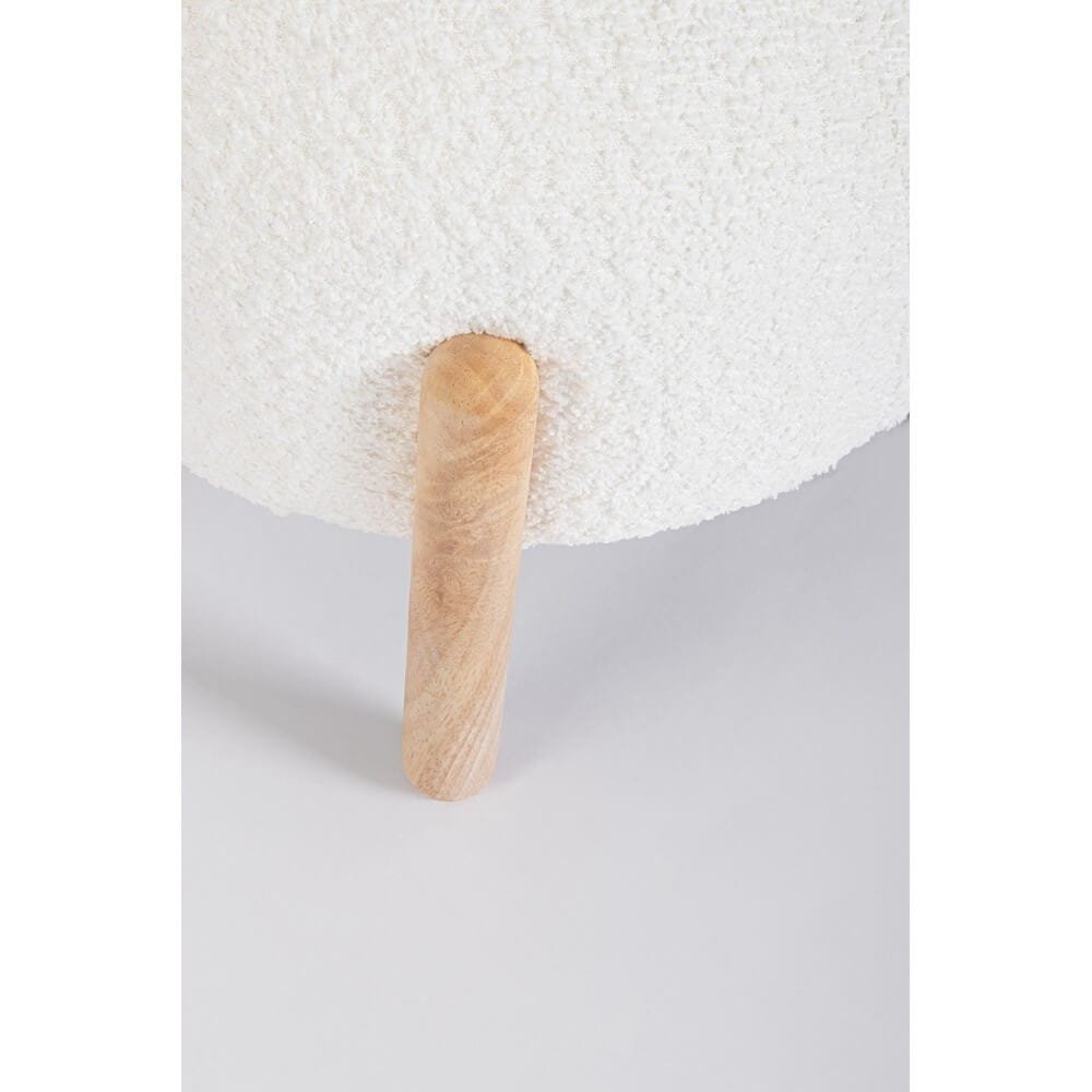 Sgabello stile scandinavo effetto bouclè – SIENNA