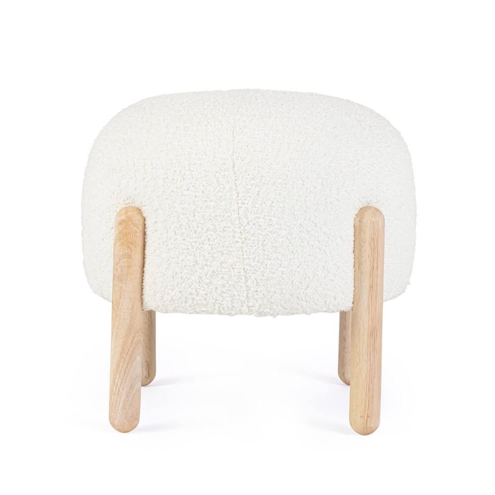 Sgabello stile scandinavo effetto bouclè – SIENNA