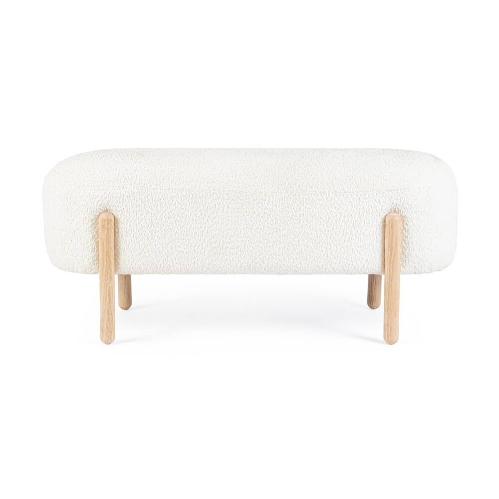 Panca stile scandinavo effetto bouclè – SIENNA
