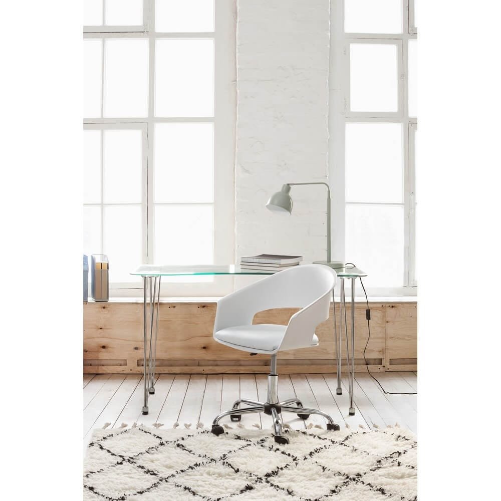 Scrivania con piano in vetro 120X60 – RADIANCE