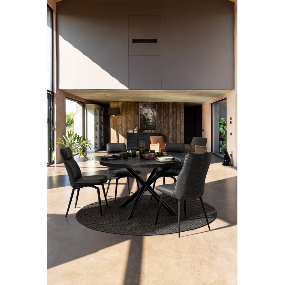 Sedia in Ecopelle moderna (2 Pezzi) – MILES