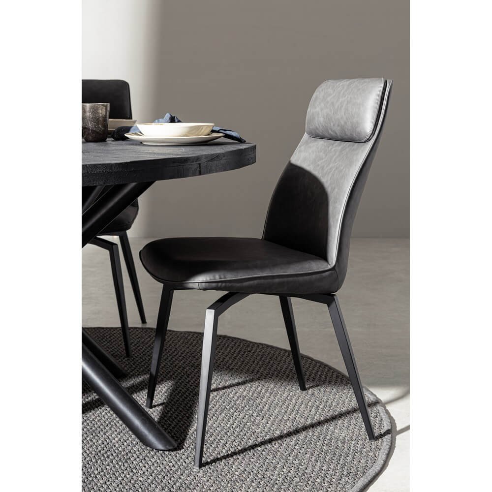 Sedia in Ecopelle moderna (2 Pezzi) – MILES