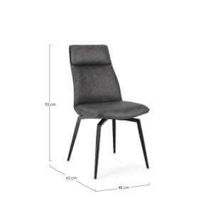 Sedia in Ecopelle moderna (2 Pezzi) – MILES