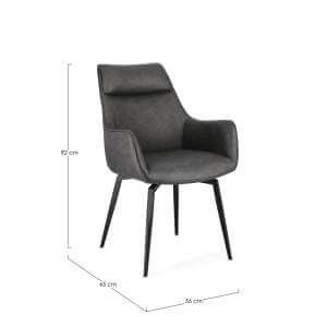 Poltrona in Ecopelle moderna (2 Pezzi) – MILES