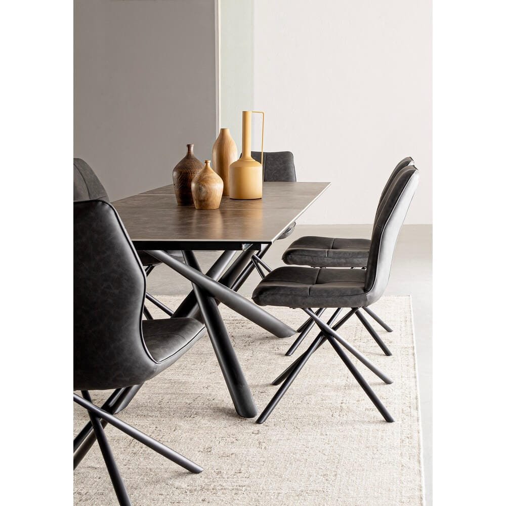 Sedia in Ecopelle moderna (2 Pezzi) – SOPHIA