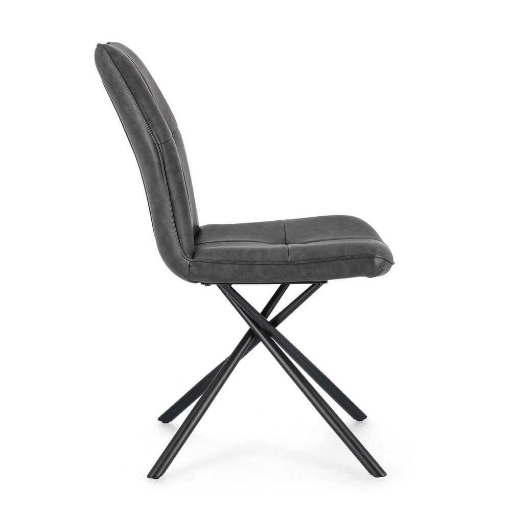 Sedia in Ecopelle moderna (2 Pezzi) – SOPHIA