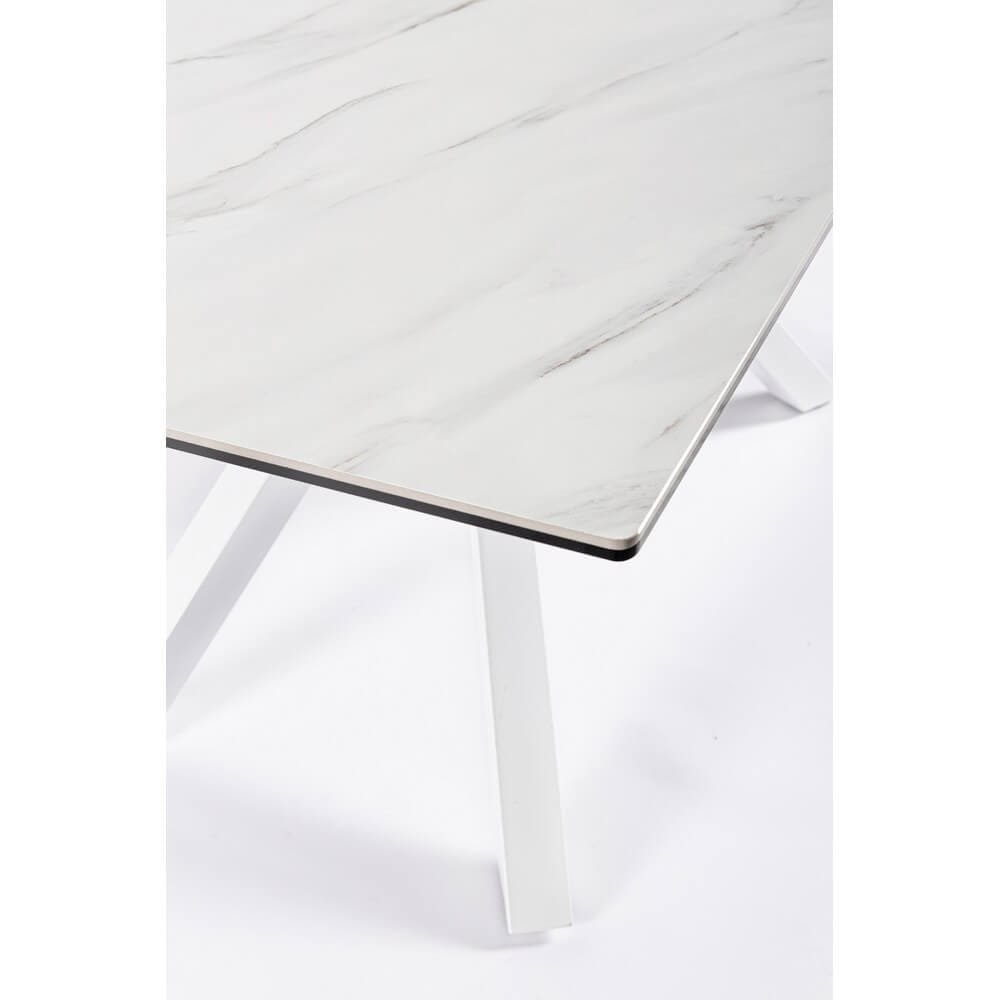 Tavolo da pranzo piano in ceramica e vetro 180X90 – PHOENIX