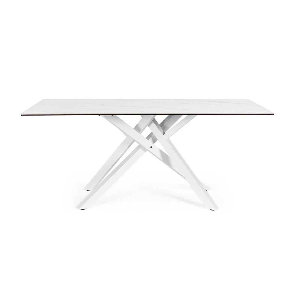 Tavolo da pranzo piano in ceramica e vetro 180X90 – PHOENIX