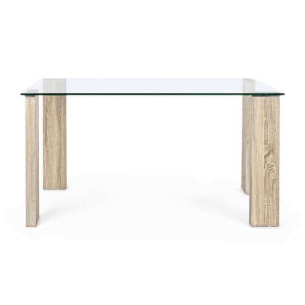 Tavolo moderno con piano in vetro – FELIX