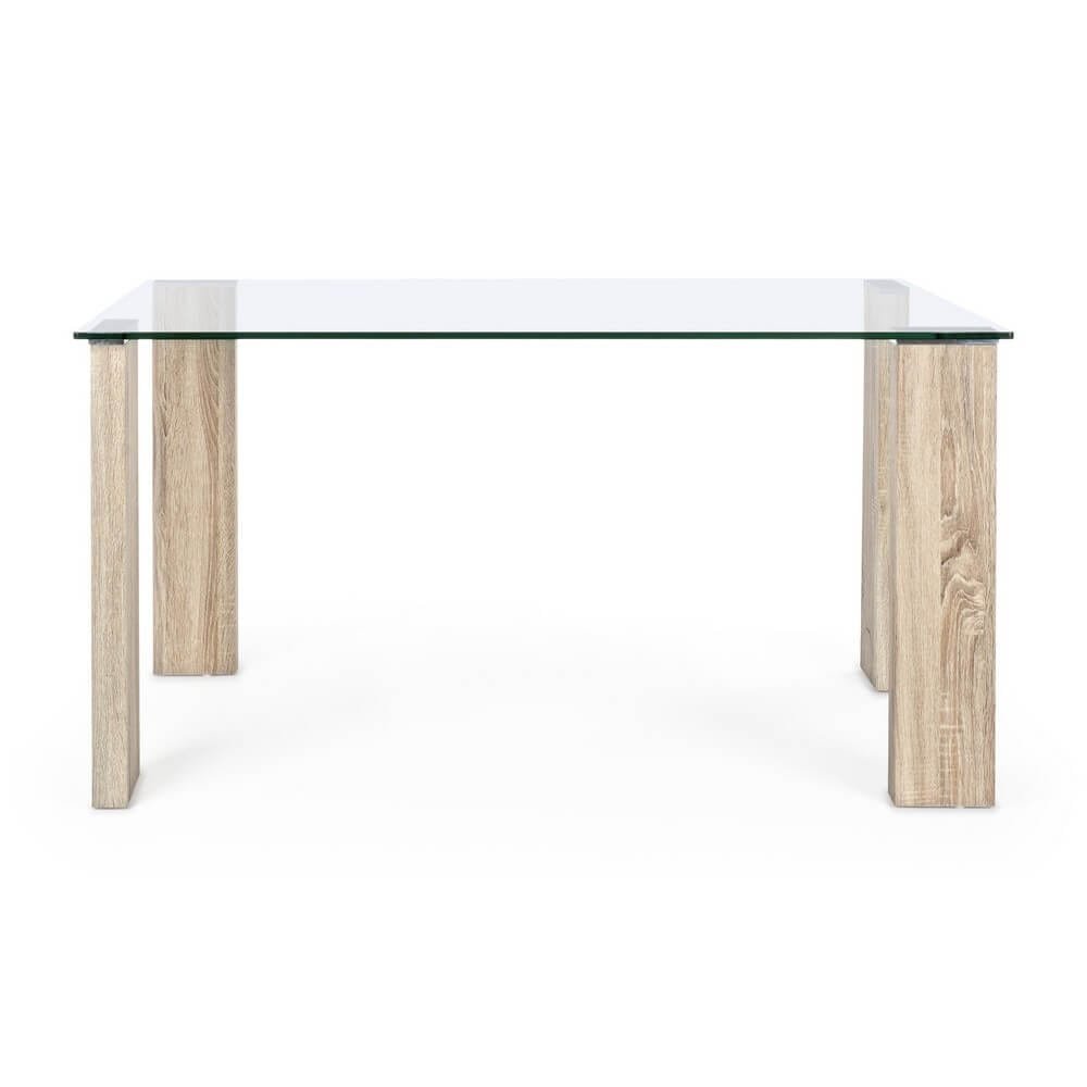 Tavolo moderno con piano in vetro – FELIX