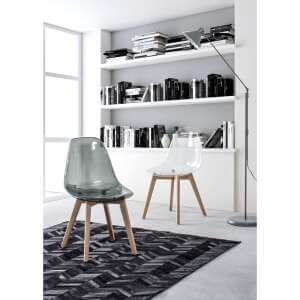 Sedia scandinava Trasparente (4 Pezzi) – TALIA