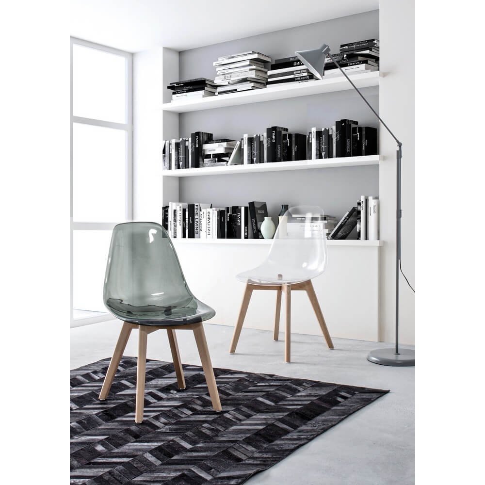 Sedia scandinava Trasparente (4 Pezzi) – TALIA
