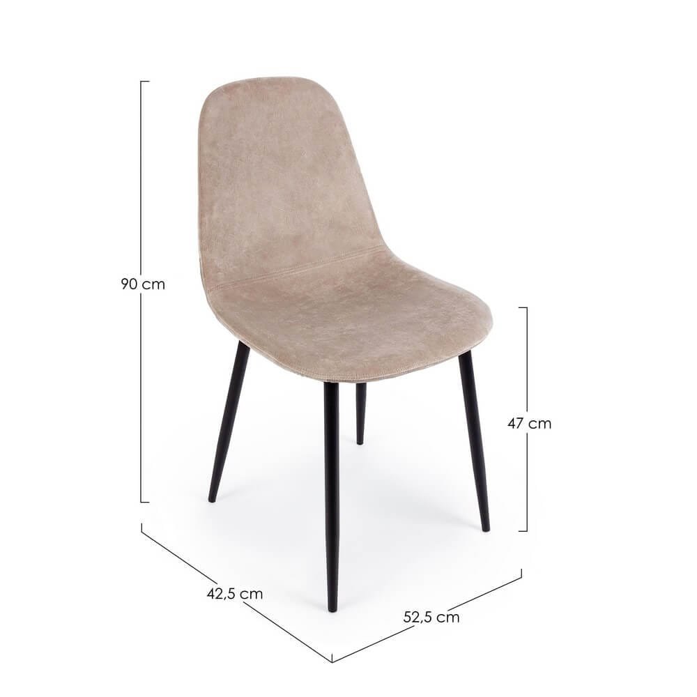 Sedia per tavolo da pranzo in similpelle (4 Pezzi) – STRUCTURE