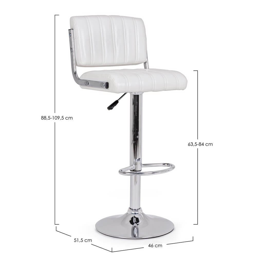 Sgabello Bar in simil pelle (2 Pezzi) – OWEN