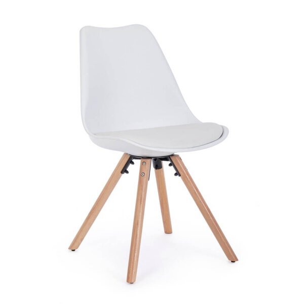 Sedia scandinava con cuscino (4 Pezzi) – FIO