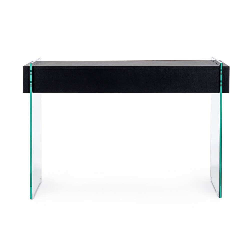 Consolle 2 cassetti Wood nera110X40 – SARA