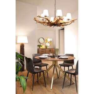 Sedia in Ecopelle Vintage (2 Pezzi) – NATALIA