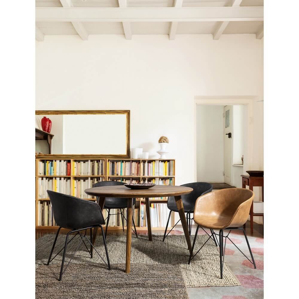 Sedia in Ecopelle Vintage – DELPHINE