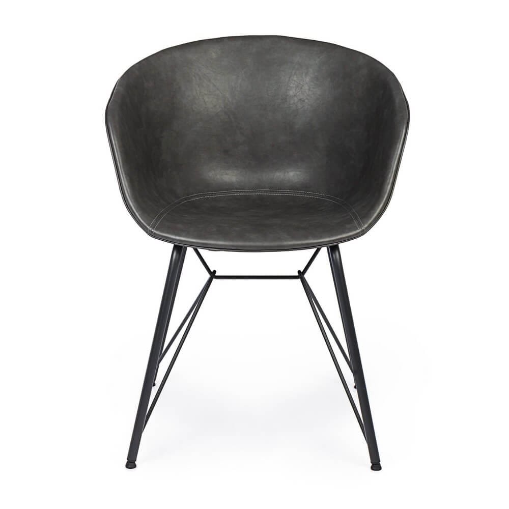 Sedia in Ecopelle Vintage – DELPHINE