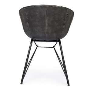 Sedia in Ecopelle Vintage – DELPHINE