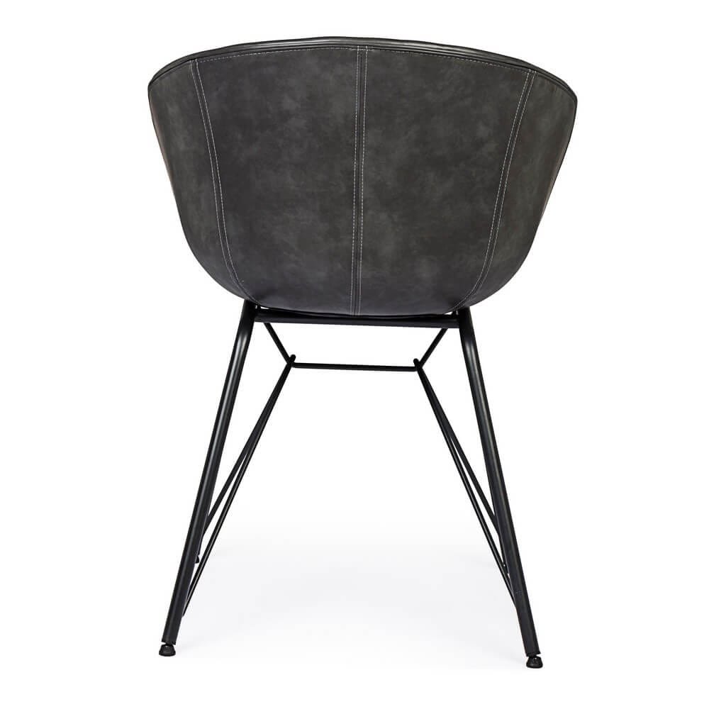 Sedia in Ecopelle Vintage – DELPHINE