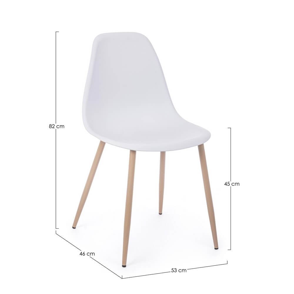 Sedia stile scandinavo (4 Pezzi) – MARISSA