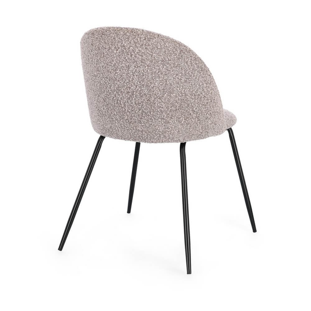 Sedia nera Visone (4 Pezzi) – GABRI