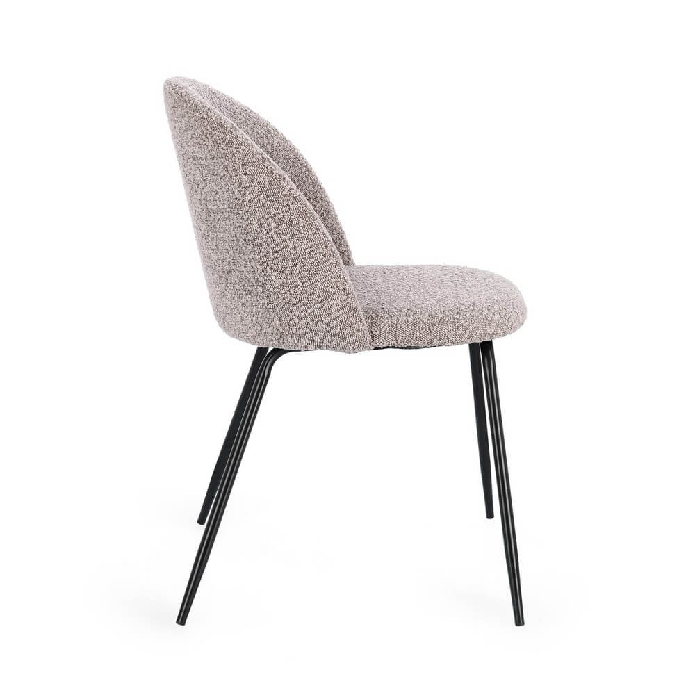 Sedia nera Visone (4 Pezzi) – GABRI