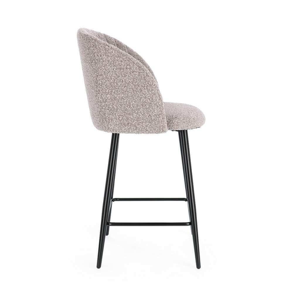Sgabello Cucina nera Visone (2 Pezzi) – FELICIA